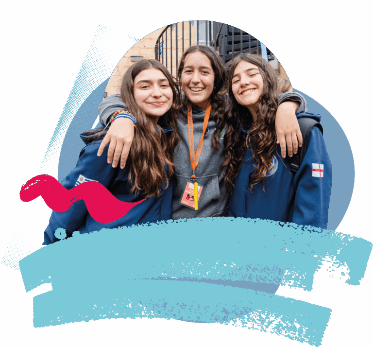 student photo in shapes