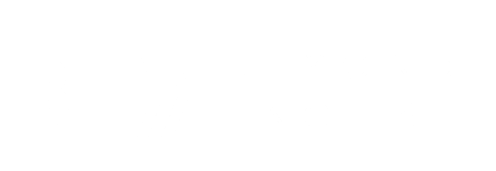 Beyond English Bedales logo in White