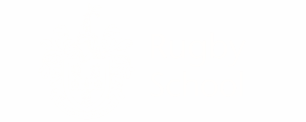 Rugby School logo in WHITE