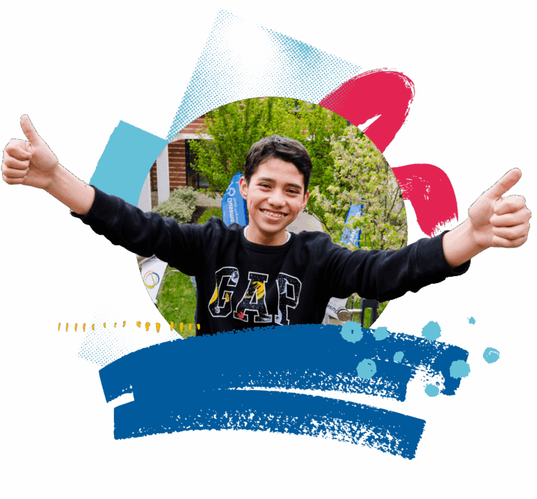 student photo in shapes