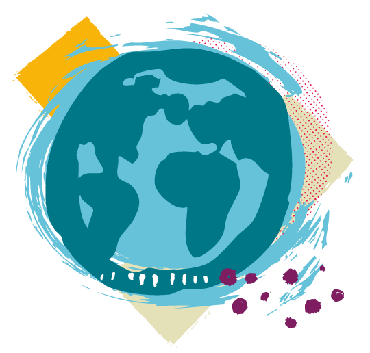 Dusemond world - illustration of globe
